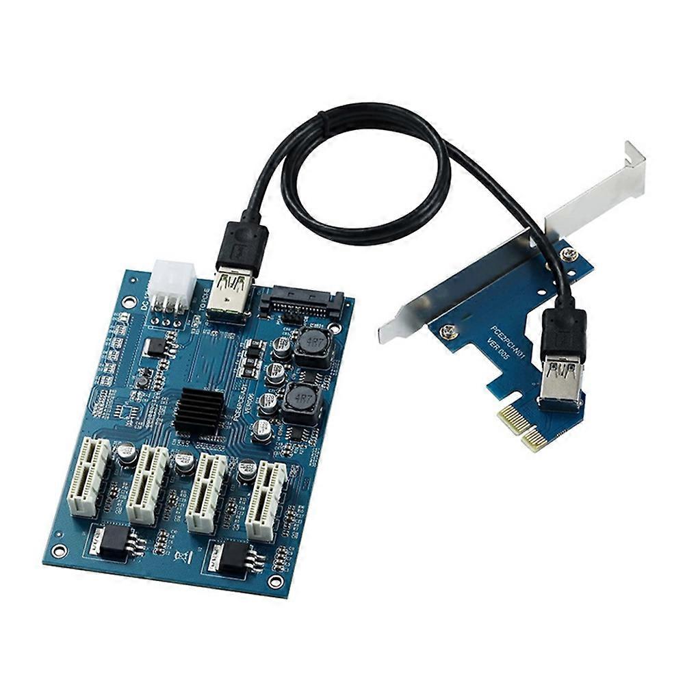 Pci-e-zu-pcie-1-zu-4-adapterkarte, Pci-e-1x-m.2-adapterkarte, 5000 Mb/s Übertragungsgeschwindigkeit, Für Gpu-kryptowährungs-mining