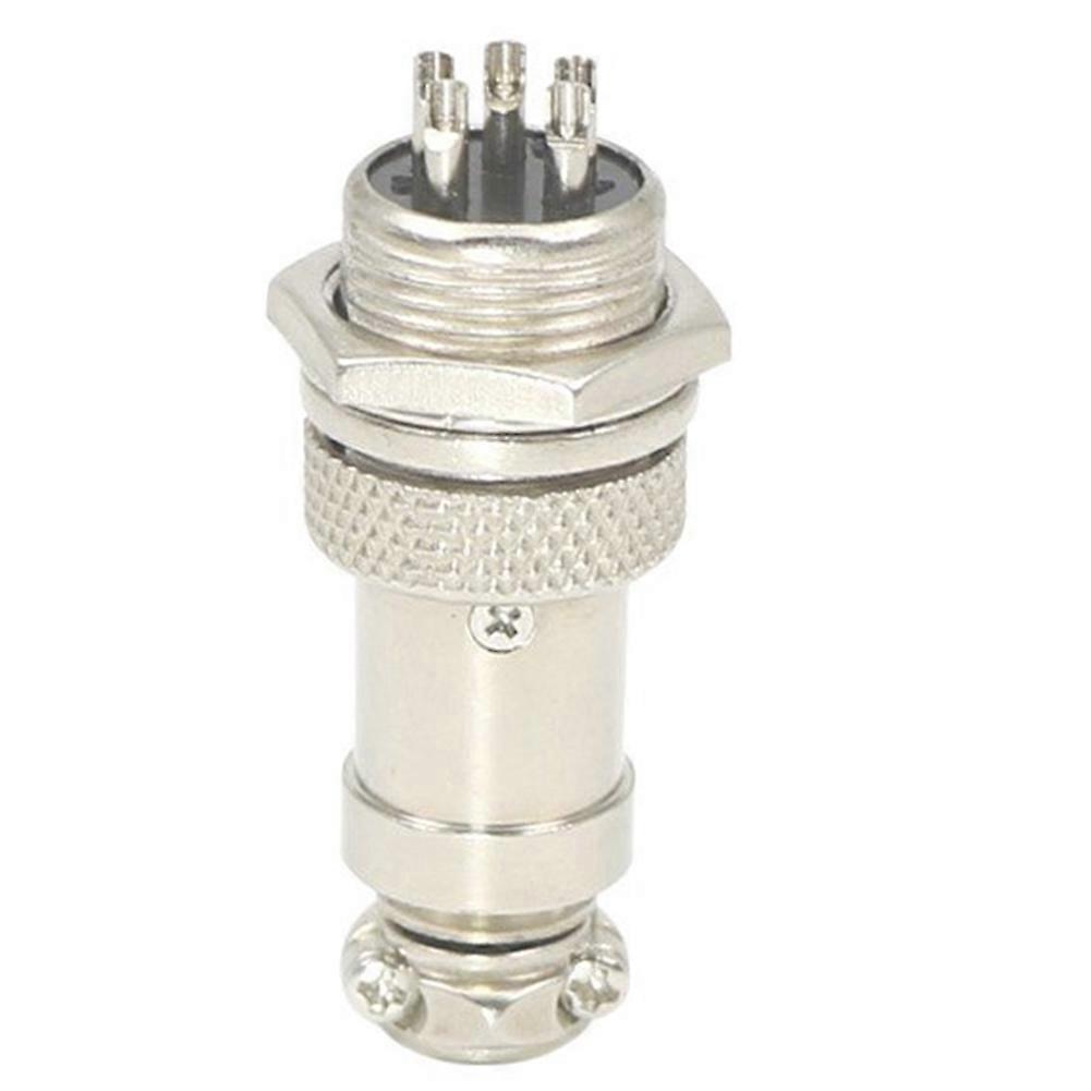 Gx16-5 5-poliger Luftfahrtstecker, Metall-panel-montage, Runder Luftfahrtstecker-adapter (männlich/weiblich).
