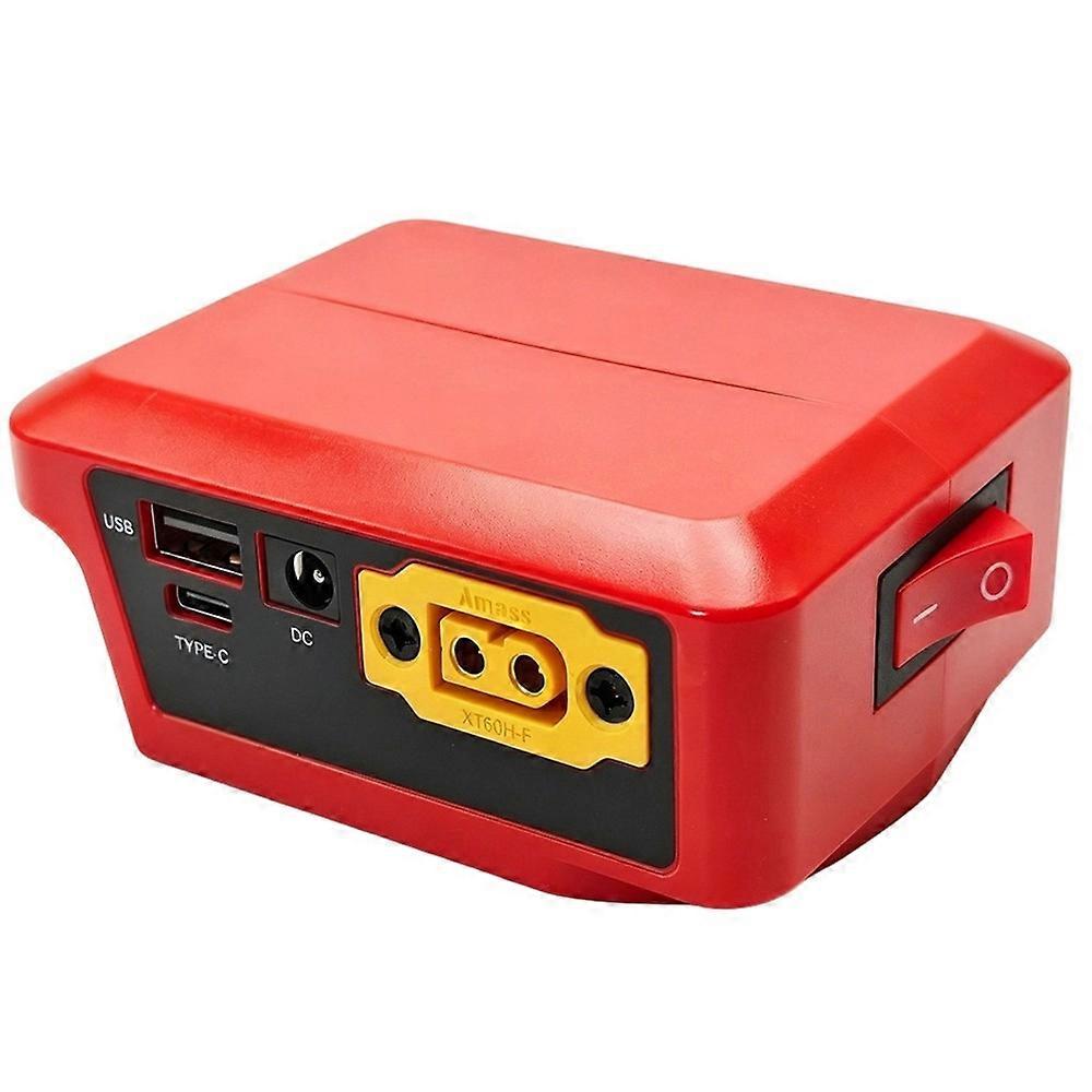 Adapter Für Milwaukee 18v Li-ion-akku, Digitale Spannungsanzeige, Bidirektionaler Dc Xt60 Usb Typ-c Stromwandler