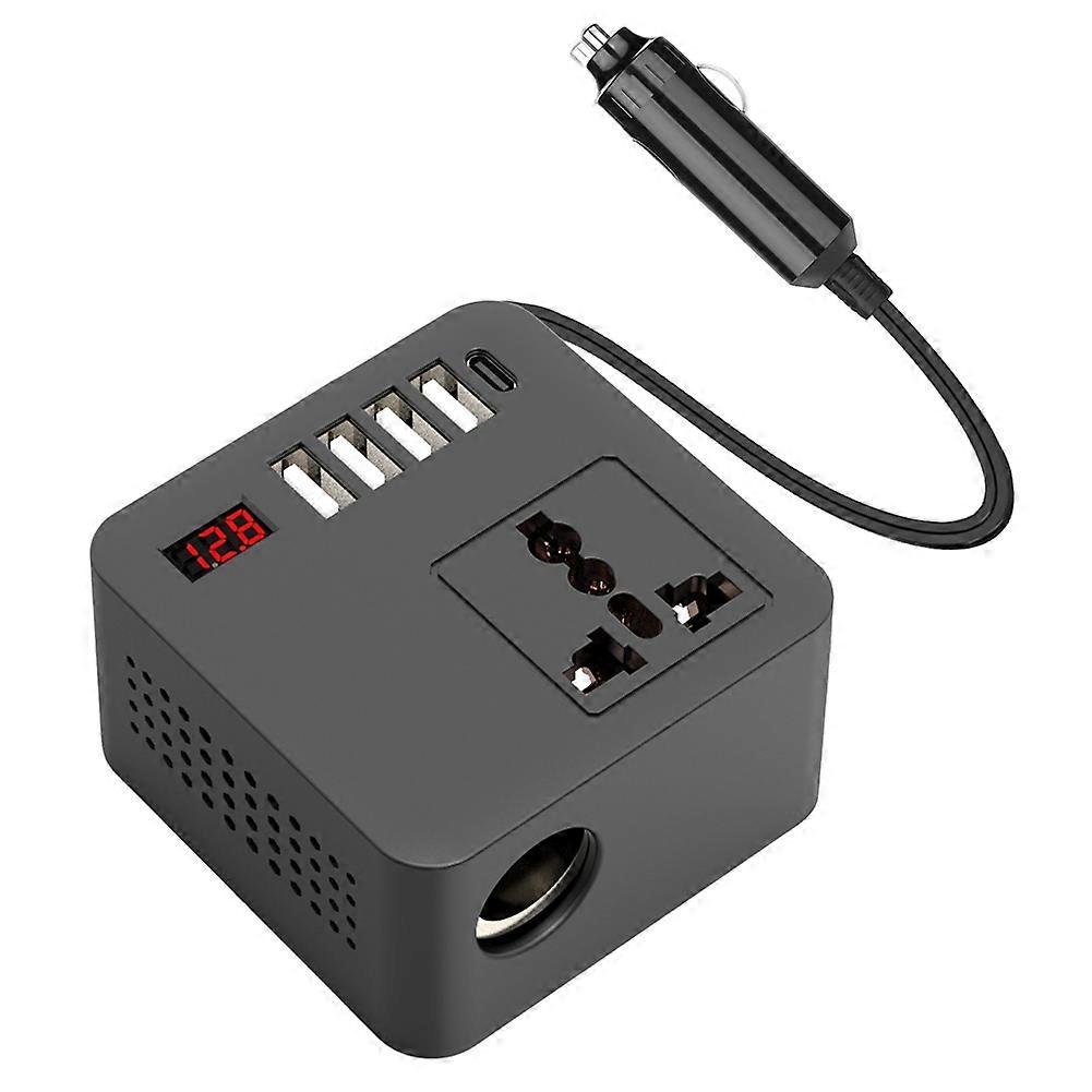 150 W Spitzenleistung, 300 W Leistung, 12 V/24 V Gleichstrom Auf 220 V/110 V Wechselstrom, Kfz-wechselrichter Mit Usb-ladeanschluss – Fahrzeugzubehör