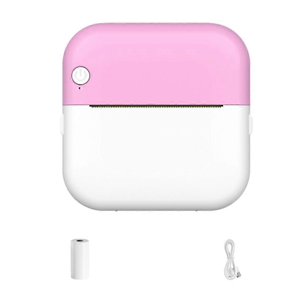 Mini-taschendrucker Für Notizen, Etiketten Und Memos, Kabelloses Drucken Via Bluetooth, Tintenloser Thermodruck, 200 Dpi, Pink