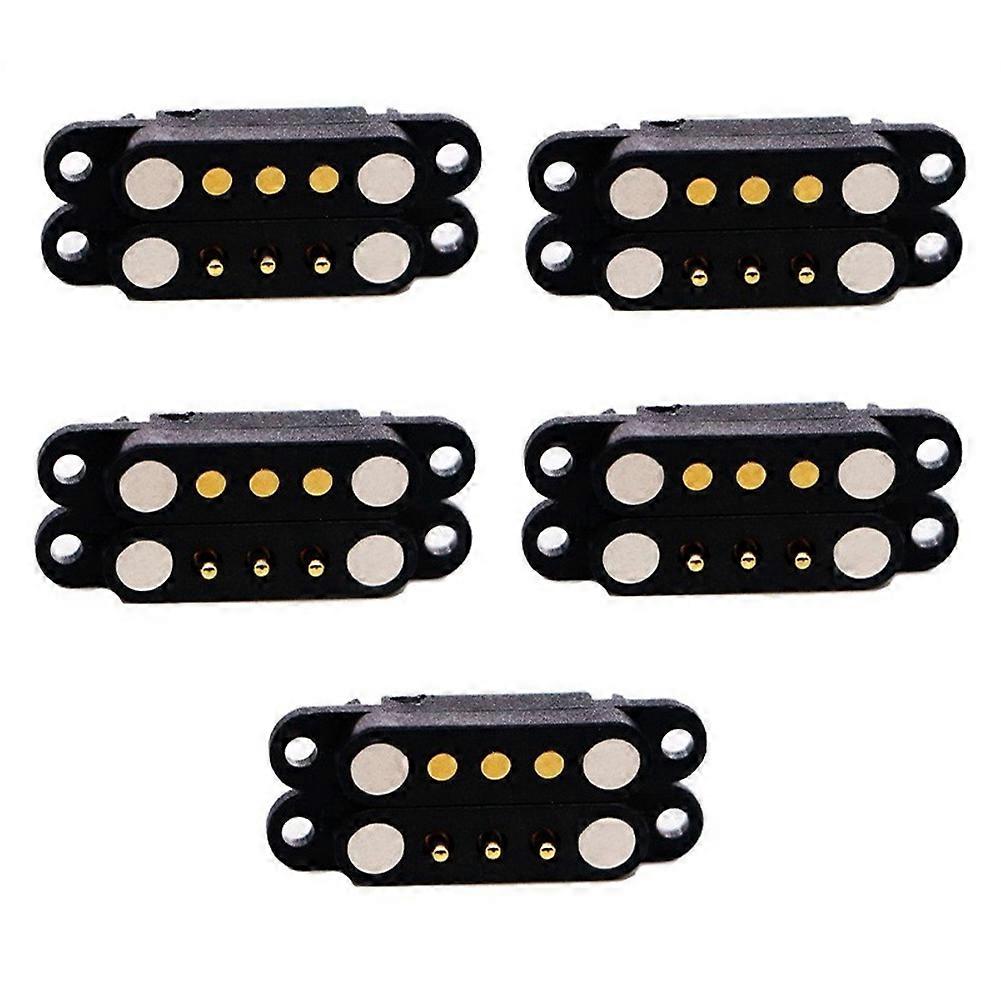 5-paariger Federbelasteter Magnetstecker (3-polig, Stecker/buchse, 2,54 Mm) Mit Netzstecker