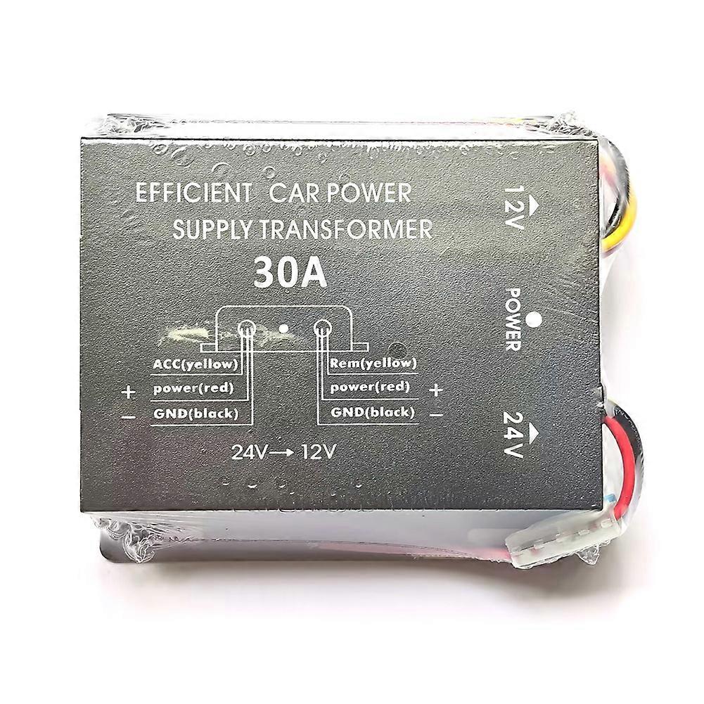 24v Auf 12v 30a Dc-dc-spannungswandler Mit Abwärtslüfteradapter, Effizienter Kfz-netzteiltransformator