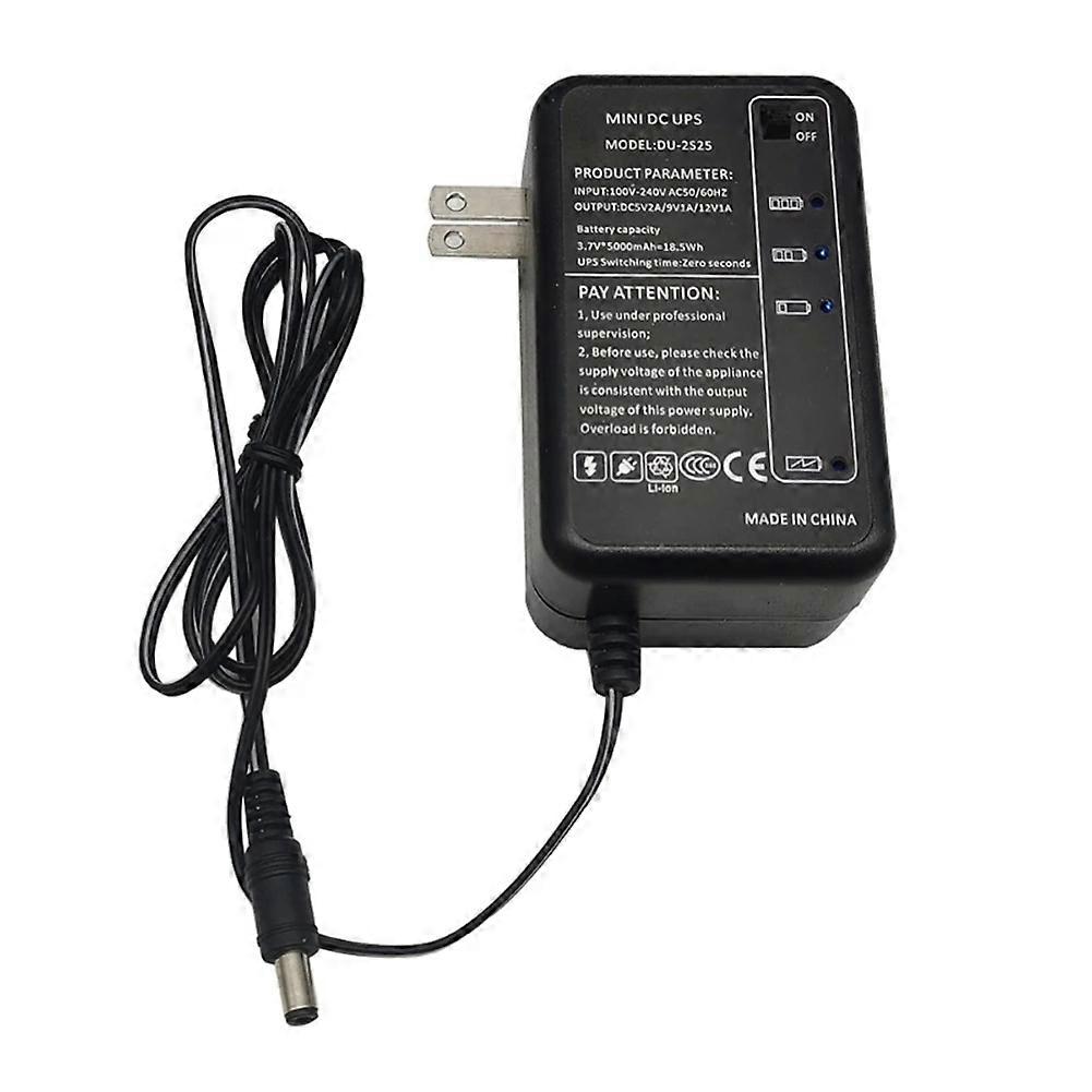 Usv-notstromversorgung 5v/9v/12v, 18,5wh (5000mah), 5,5 X 2,1mm Ausgang, Für Wlan-router, Modem, Cctv-kamera (us-stecker).