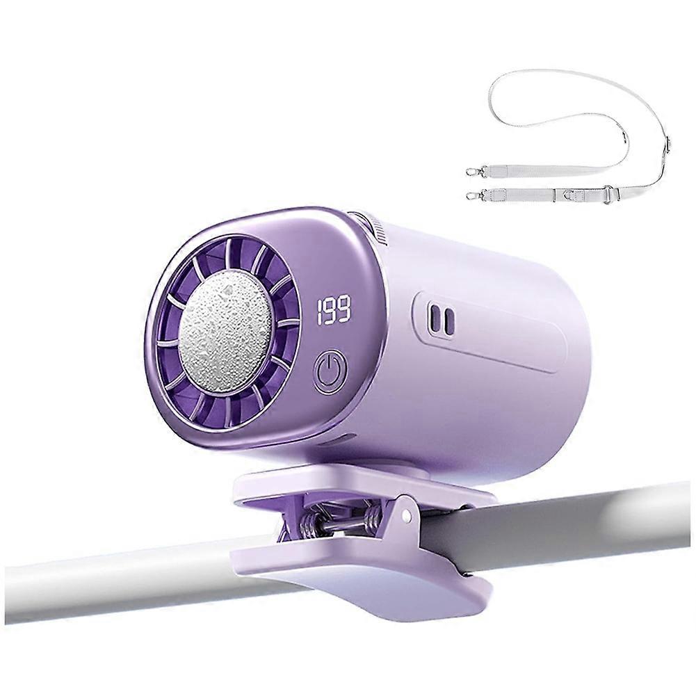 Tragbarer Ventilator Mit Sicherheitsclip, Klimaanlage Und Led-anzeige Für Zuhause, Reisen Und Camping, Mini-lüfter C