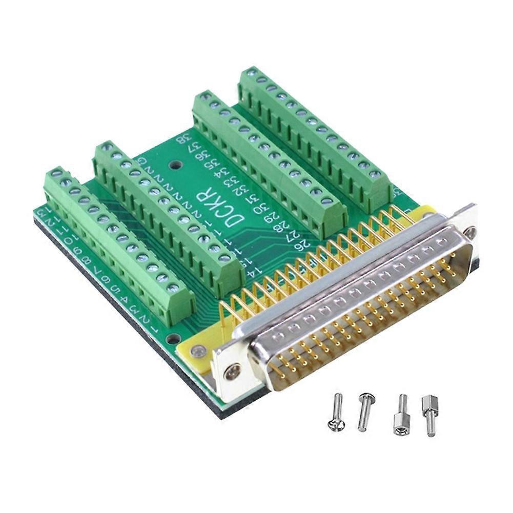 Db50-anschluss, Adapterplatine Für 50-polige Klemme Mit D-sub-stecker (männlich), Lötfrei, Mit Muttern.
