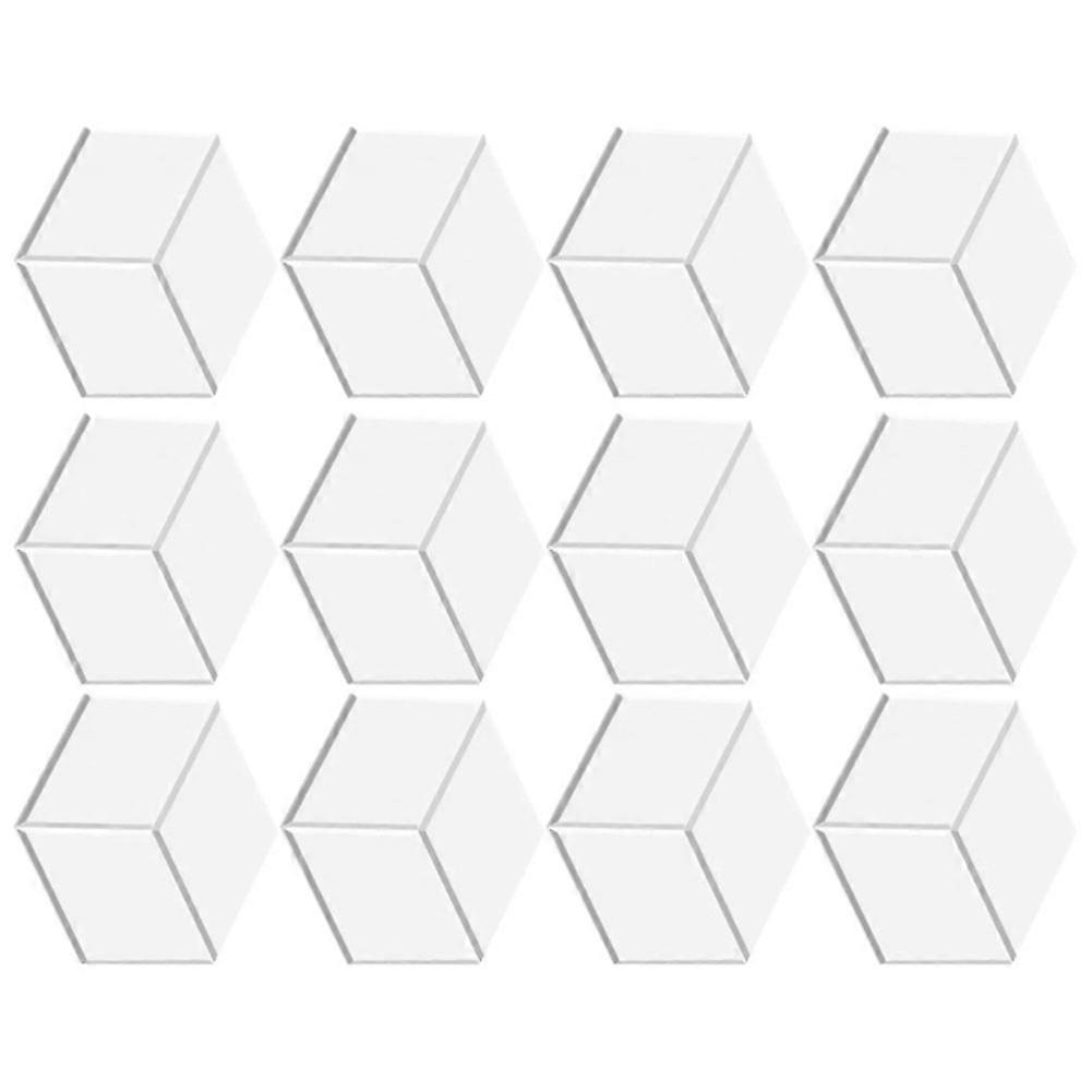 Packung Mit 12 Selbstklebenden Akustikpaneelen, 30,5 X 25,9 X 1 Cm, Aus Schallabsorbierendem Schaumstoff, Für Wände (weiß).