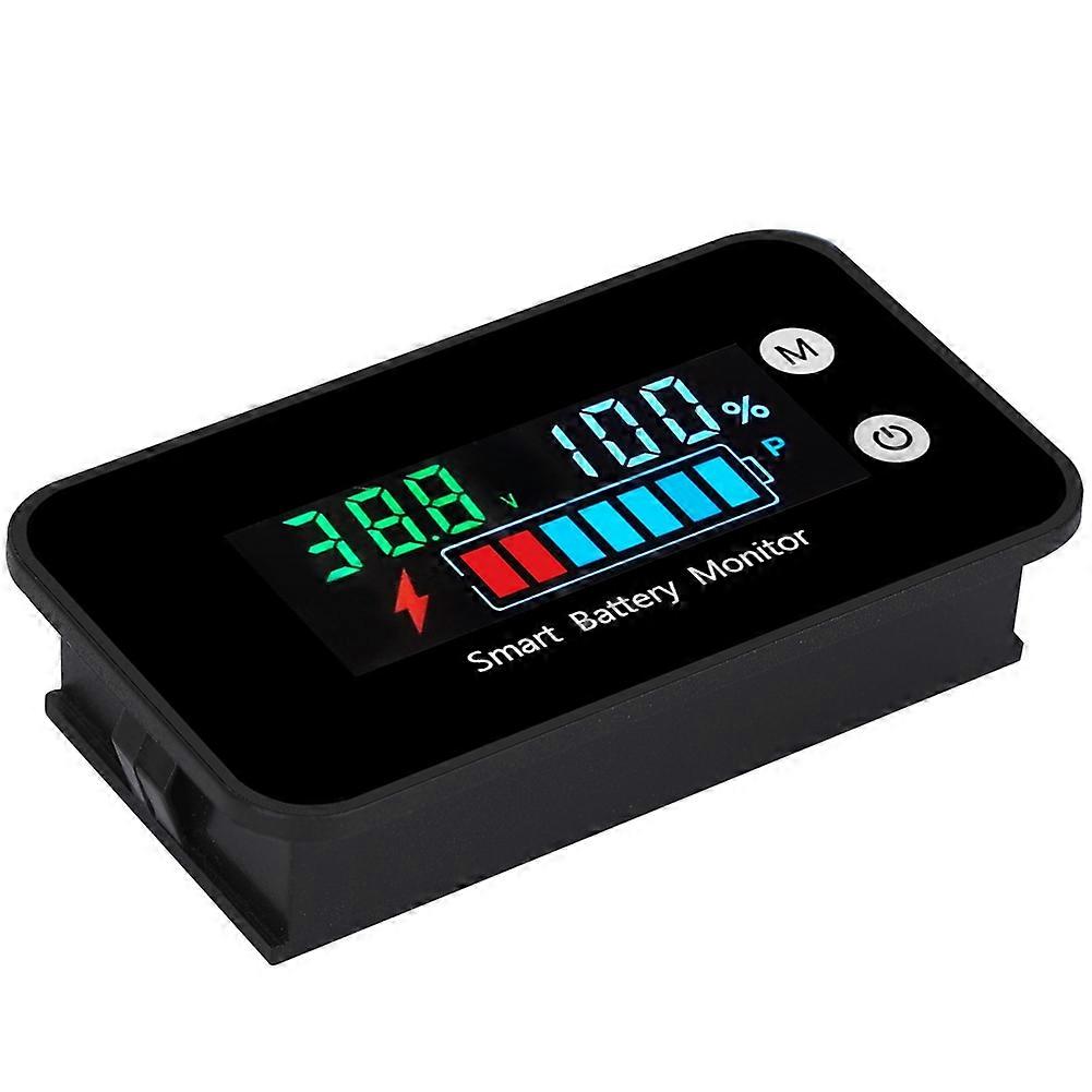 Digitaler Batteriekapazitätstester (7–100 V), Batteriemonitor, Spannungs- Und Temperaturanzeige Für Autos Und Boote, Nicht Wasserdicht