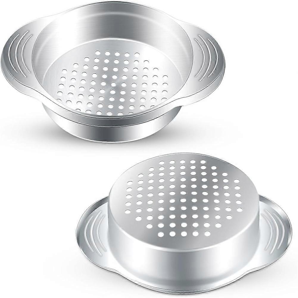 Set Mit 2 Edelstahlsieben Zum Einmachen, Thunfischpressen, Lebensmittelsieben, Ölabtropfsieben, Thunfischpressen Aus Metall