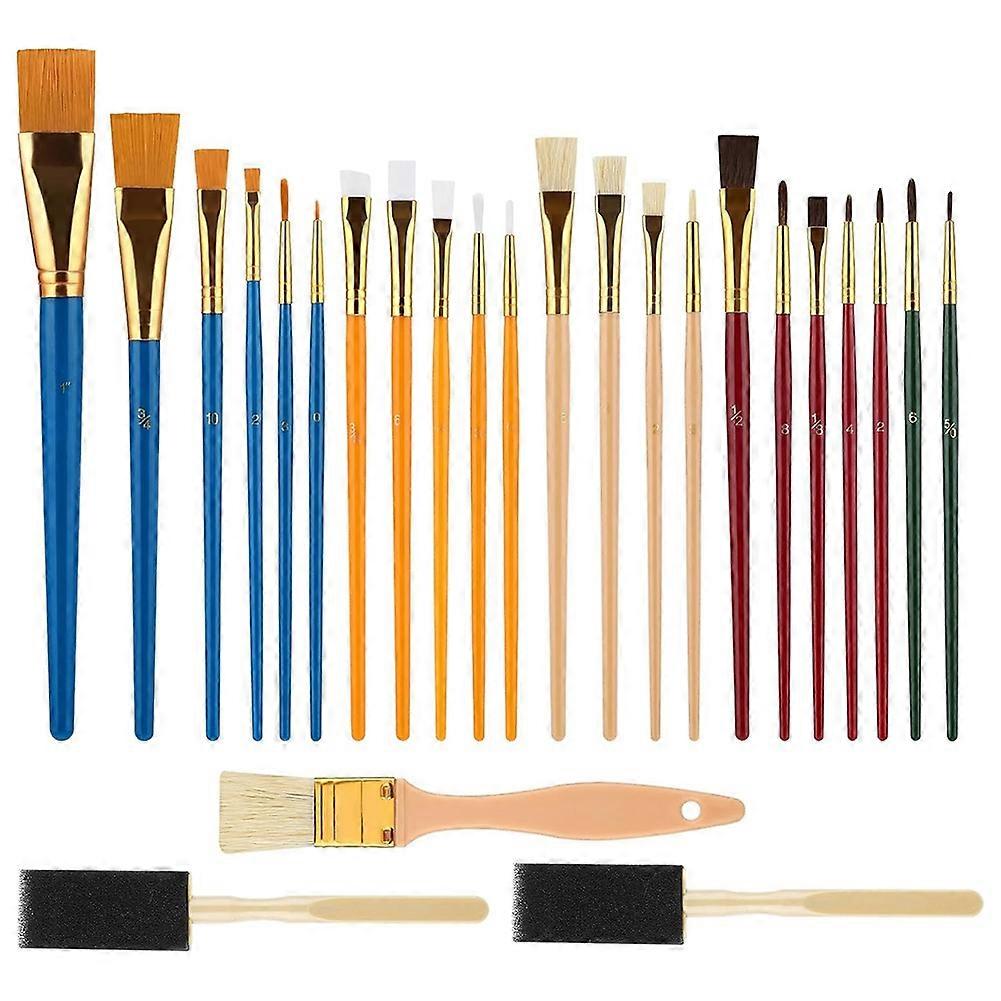 Pinselset, Professionelles Pinselset, Schaumstoffpinsel Für Erwachsene Und Junge Künstler.