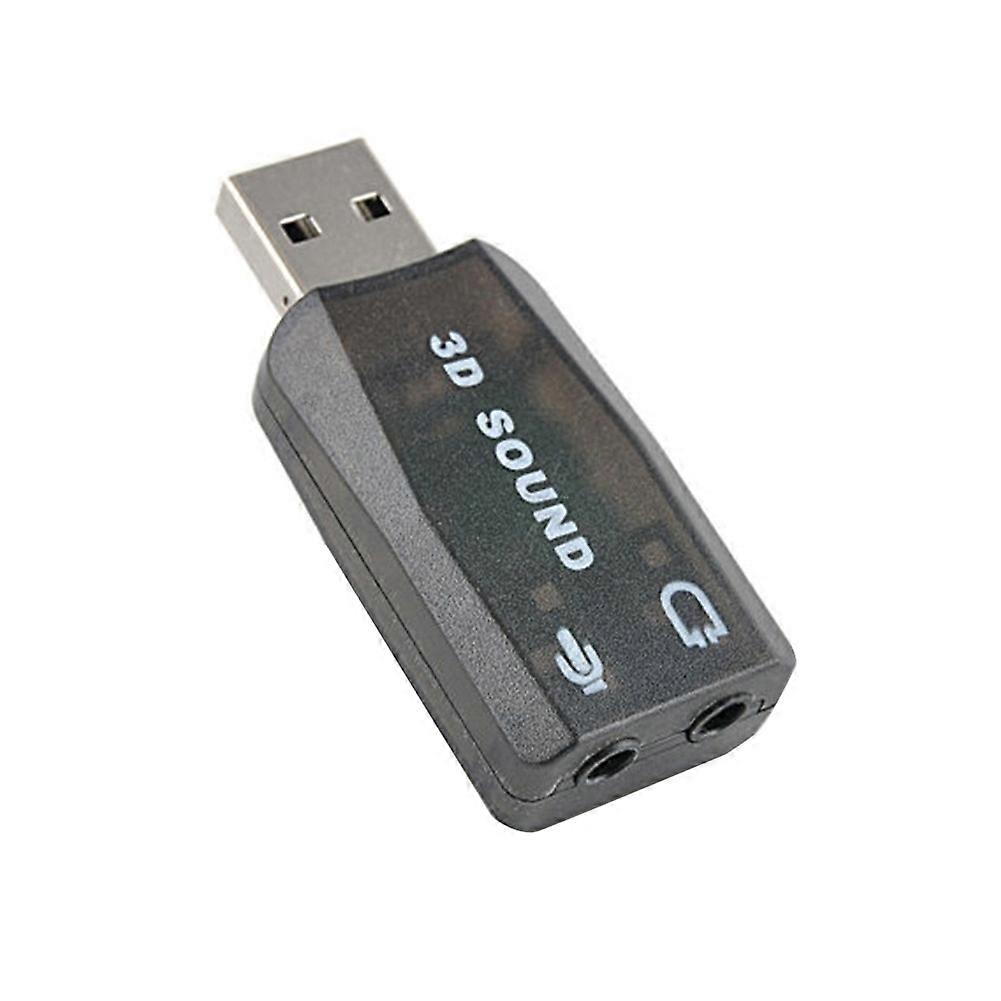 Externe Usb-soundkarte, Usb-auf-3,5-mm-stereo-audioadapter Für Windows 7/8 Und Android, Kompatibel Mit Lautsprechern, Laptops Und Kopfhörern (braun).
