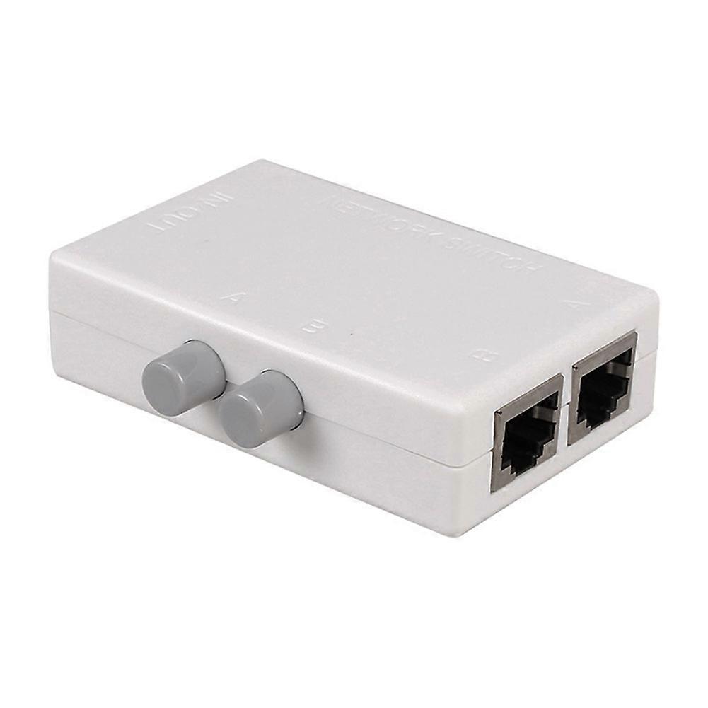 2-port Rj45-verteilerschalter, Der Freies Umschalten Zwischen Einem Intranet-netzwerk Und Einem Extranet-netzwerk Ermöglicht.