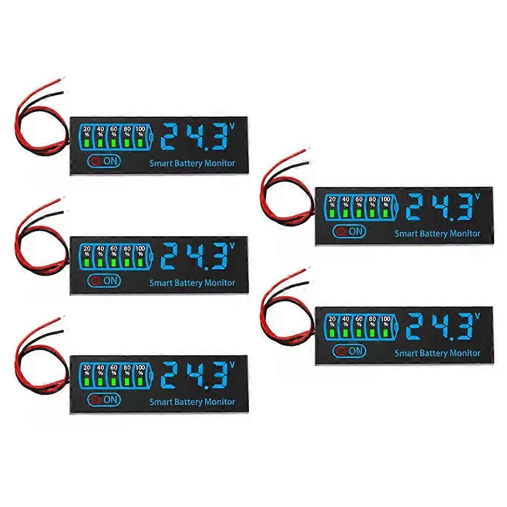 Einheiten – Ladeanzeige Für 7–40-v-li-ionen-/säure-/lithium-akkus – Digitale Led-anzeige – Voltmeter/kapazitätssensor B