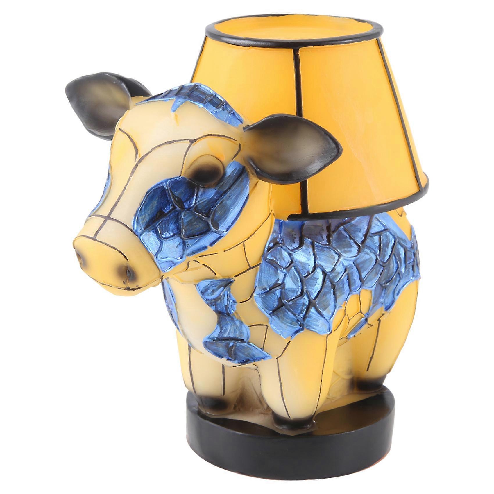 3d-kuh-nachttischlampe, Design: Hochlandrind, Tier-tischlampe, Western-kuh-tischlampe