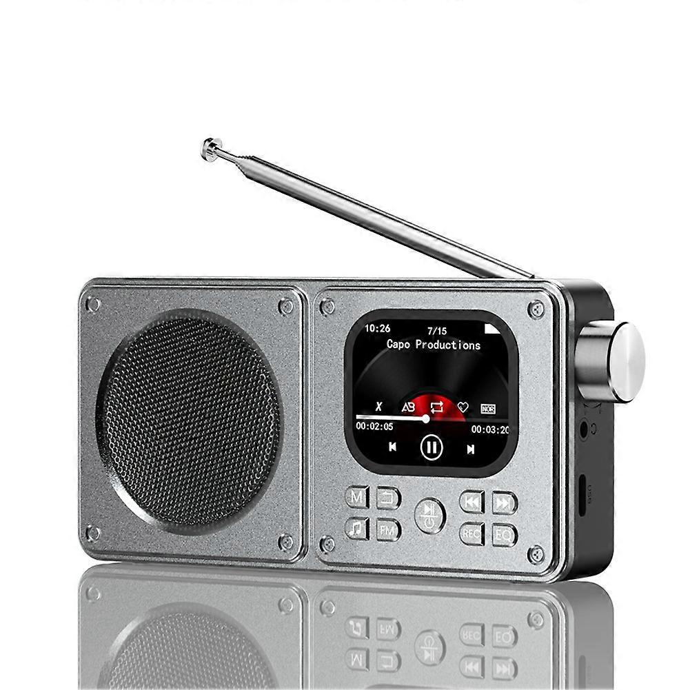Kabellose Bluetooth 5.4-lautsprecher, Tragbares Ukw-radio (87,5–108 Mhz), Outdoor-radio, Mp3-player, Kompatibel Mit Kopfhörern Und Tf-karte, Uhr