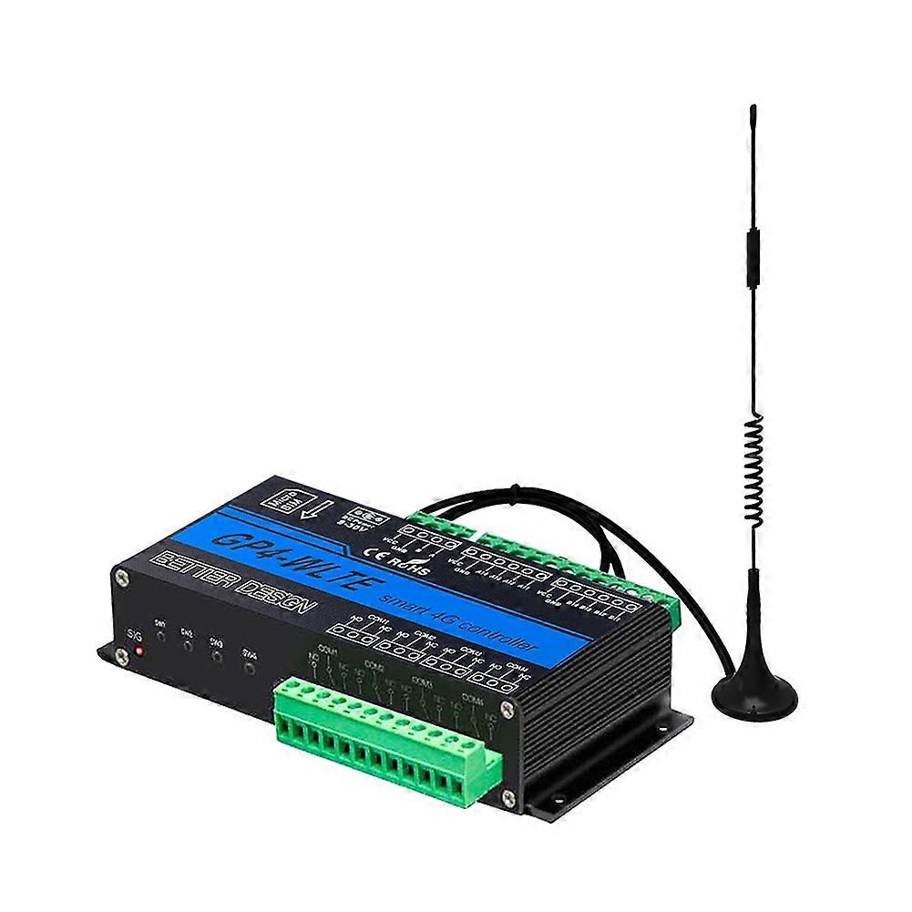 Gp4-wlte Smart 4g Global Gsm Sms App-controller, Rs485-websteuerung, 4 Analoge Eingänge (4–20 Ma), 10-a-relaisausgänge, Eu-stecker