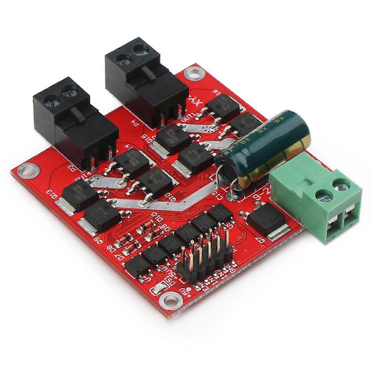 7a 160w 12v/24v Zweikanal-motorsteuermodul, Gleichstrommotorsteuerung, H-brücke, L298-logik, Pwm, Optokoppler