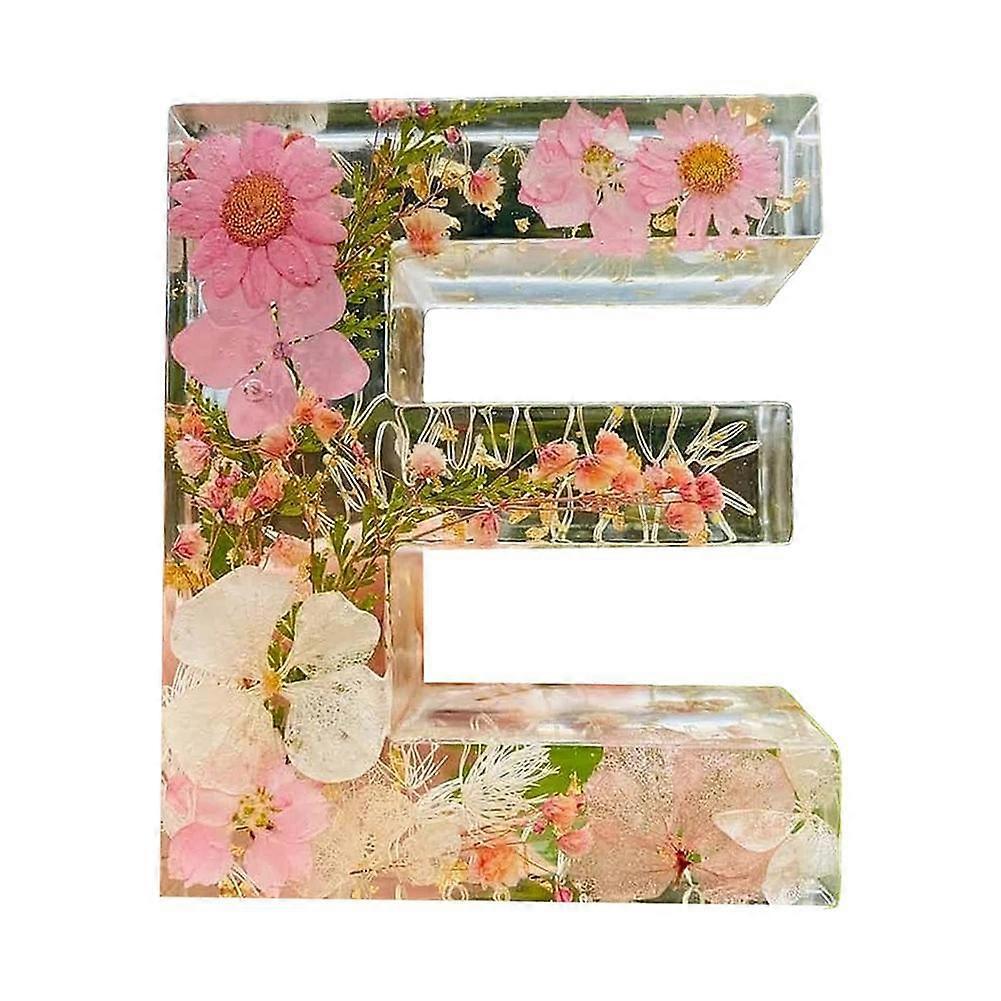 Kreative Florale Nachtlampe In Buchstabenform Mit Trockenblumen, Led-beleuchtung, Ambientelicht, Harzlampe, Tischdekoration Für Partys
