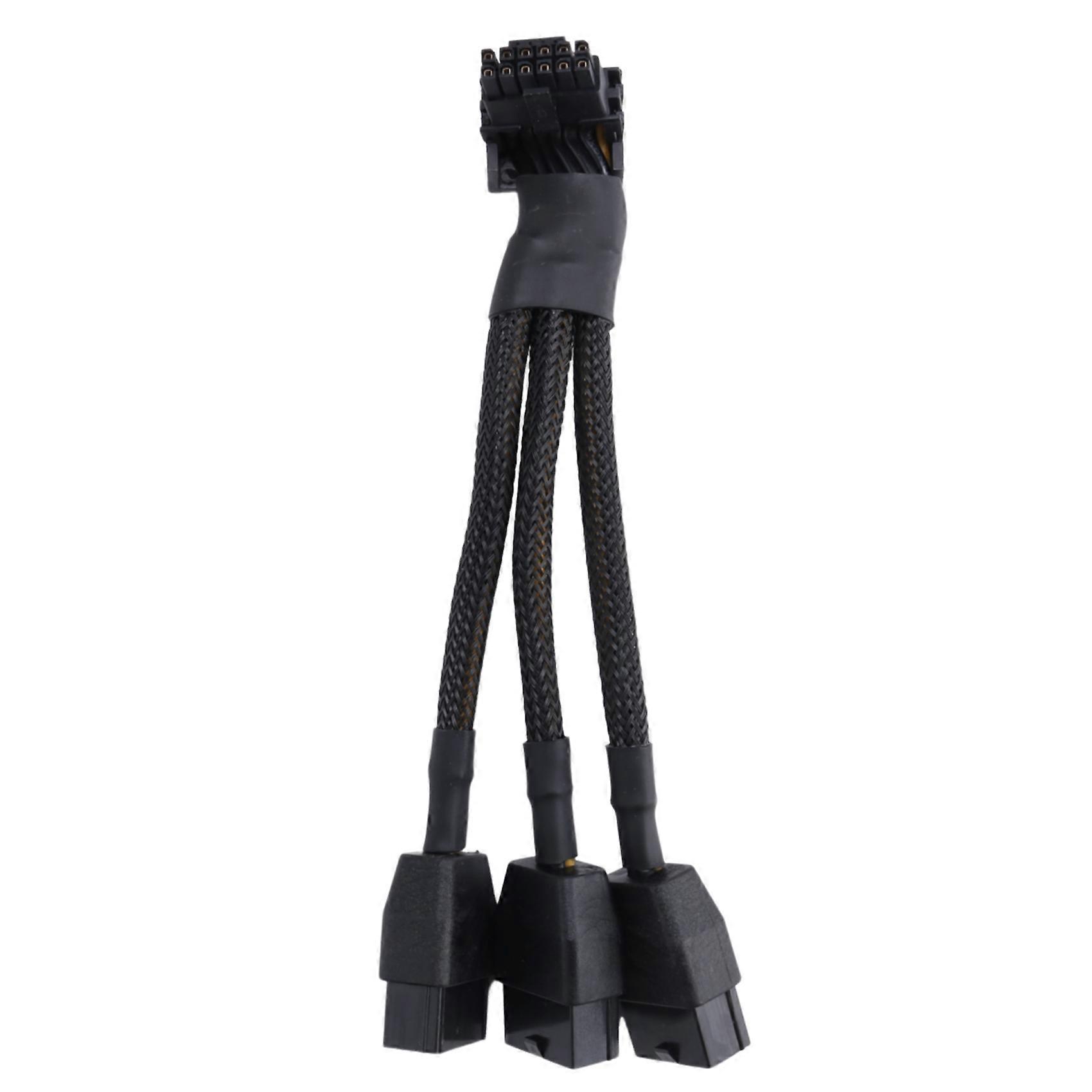 16-pin Auf 3 X 8-pin Pcie Gpu-verlängerungskabel - 16-pin Auf 12+4-pin 90° Abgewinkelter Stromadapter (typ B)
