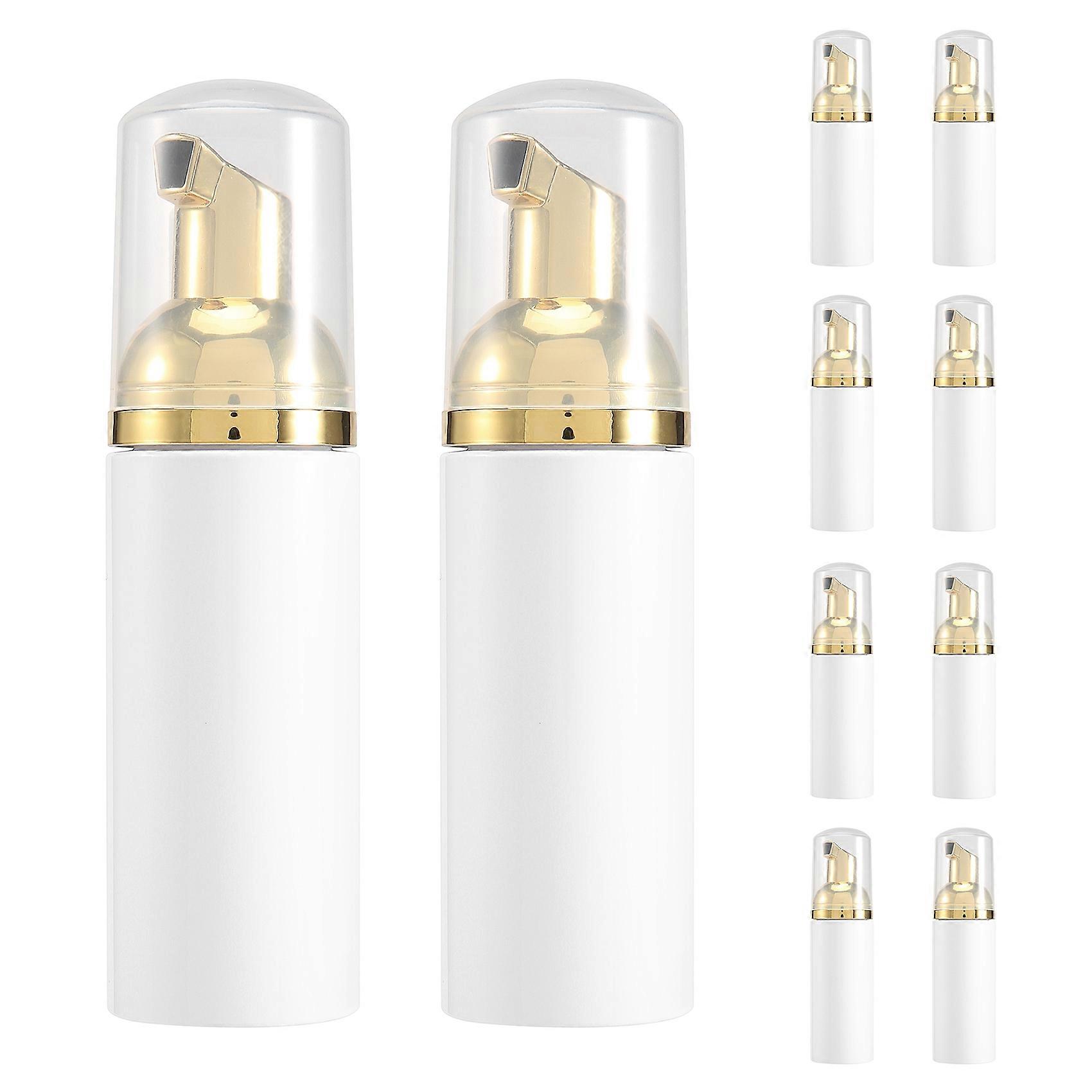 Packung Mit 10 Leeren Mini-reiseflaschen Aus Kunststoff Für Schaumseife Und Wimpernreiniger.