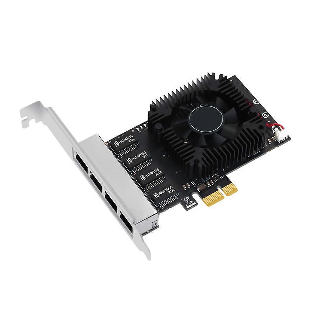 4-port 10/100/1000/2500 Mbps Pcie Poe Netzwerkkarte, 20g Gigabit Industrial Ethernet Converter, Pcie X4 Adapter, 8125bg Chip