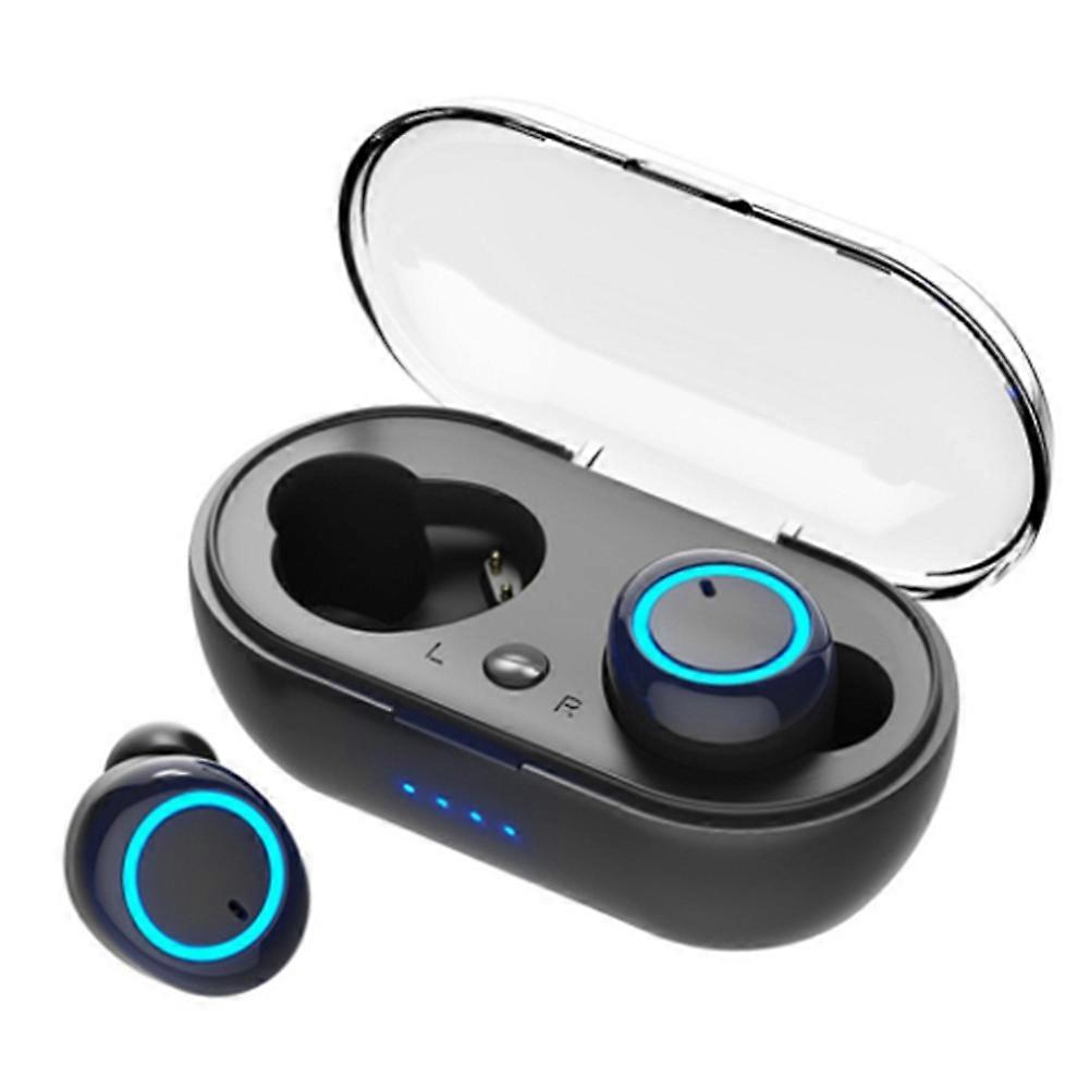 Y10 Binaurale Bluetooth-kopfhörer, Y30 Bluetooth-kopfhörer Mit Ladecase, Schwarz Und Weiß