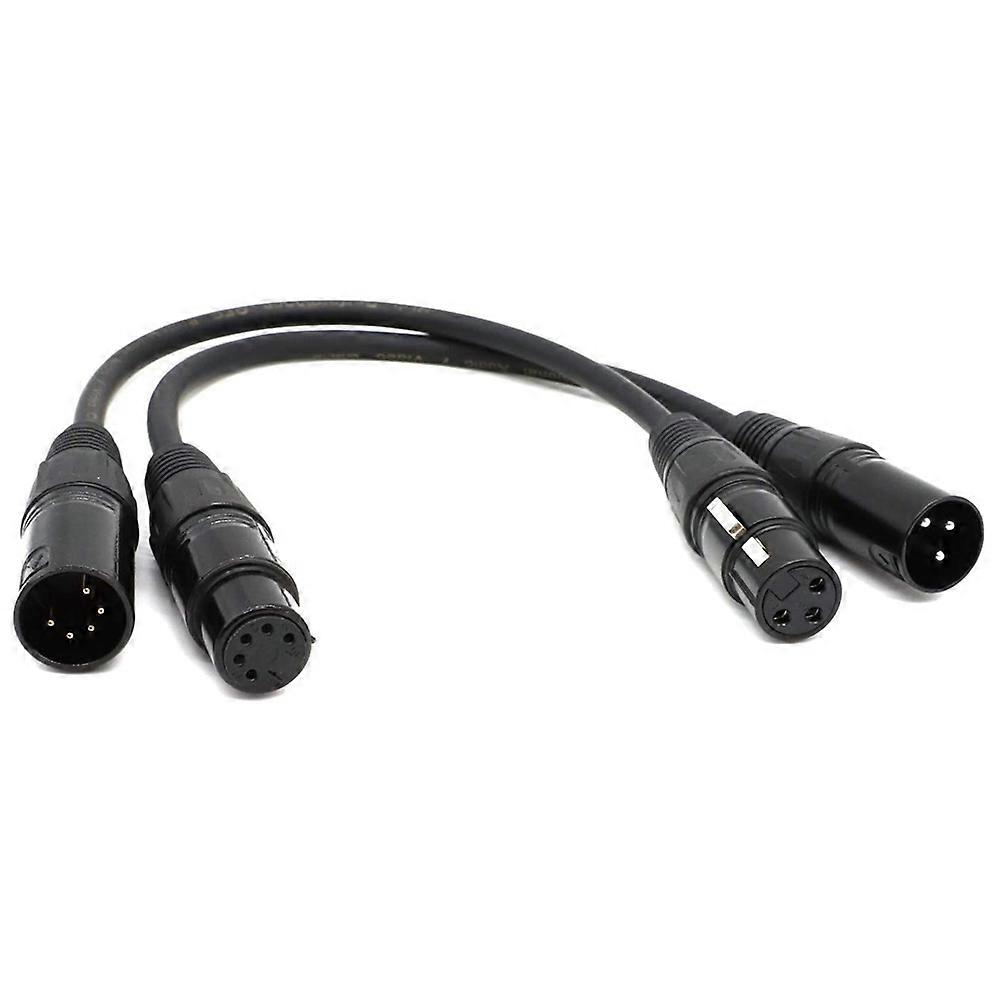 Audiokabel Mit 3-poligem Xlr-stecker Auf 5-poliger Xlr-buchse Und 3-poliger Xlr-buchse Auf 5-poligem Xlr-stecker Für Mikrofon Und Dmx-bühnenbeleuchtung