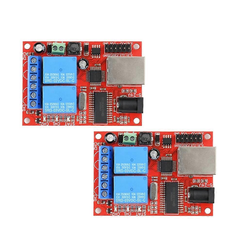 2-kanal-dc-5-24v-ethernet-relais-netzwerkcontroller-modul Mit Cloud-steuerung Für Hausautomation Und Industrielle Automatisierung