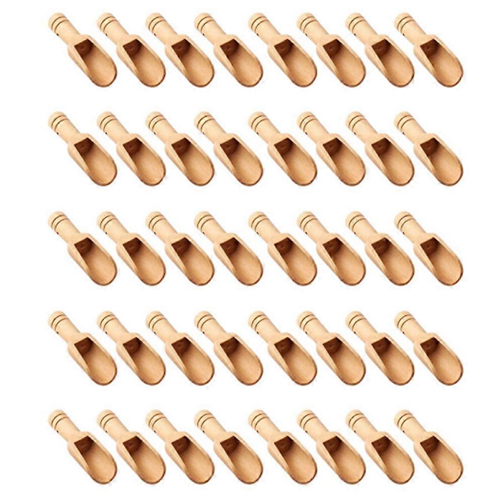 Set Mit 40 Mini-holzlöffeln, Badesalzlöffeln, Bonbonlöffeln, Wäschelöffeln, Babylöffeln