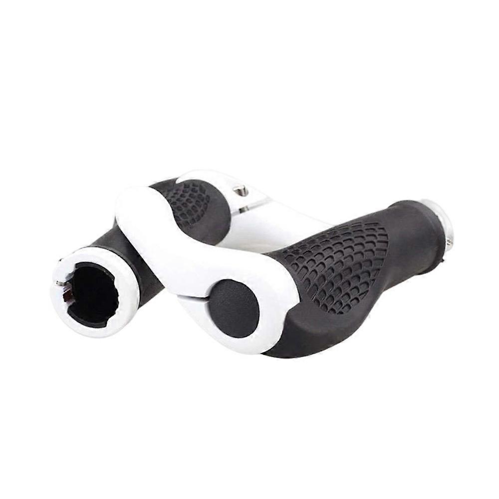 Set Aus 2 Ultra-bequemen, Ergonomischen Fahrradlenkergriffen Aus Rutschfestem Gummi, Konturiertem Design, Innerem Klemmring Aus Aluminiumlegierung.