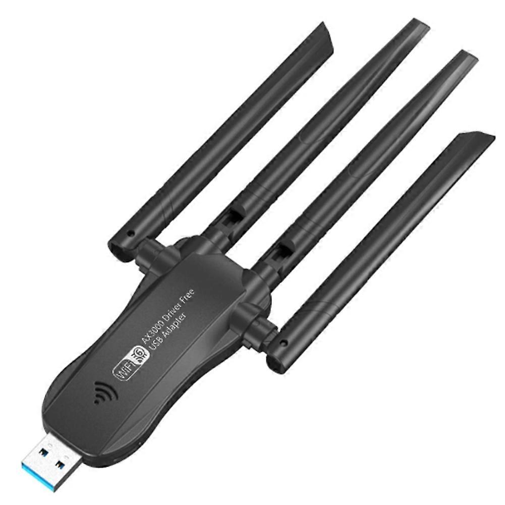 Usb Wifi6 Ax3000 Adapter, 3000 Mbit/s Dualband 2,4 Ghz/5 Ghz 802.11ax, Netzwerkkarte, Wlan-empfänger, Dongle Für Win10/11