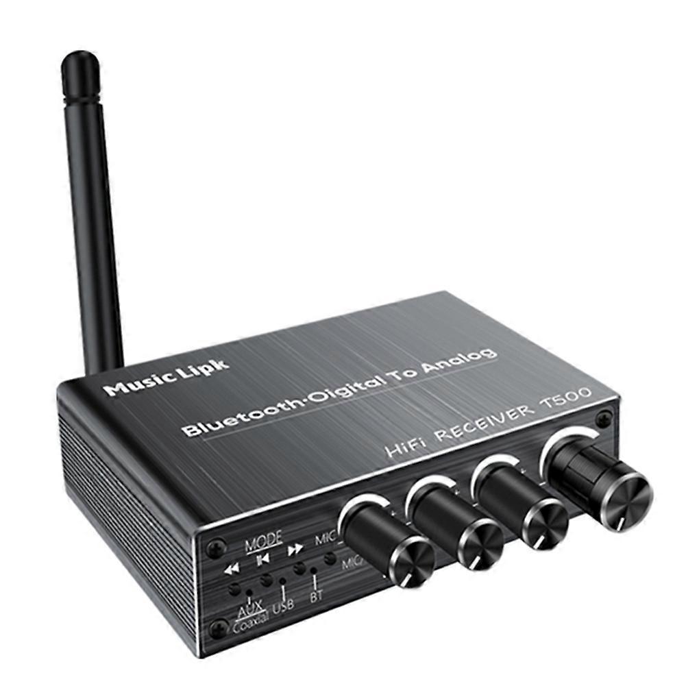 Bluetooth 5.3 Digital-analog-wandler (dac) Mit 3,5-mm-aux-, Rca-, Koaxial- Und Usb-eingängen Sowie Drahtlosem Karaoke-adapter.