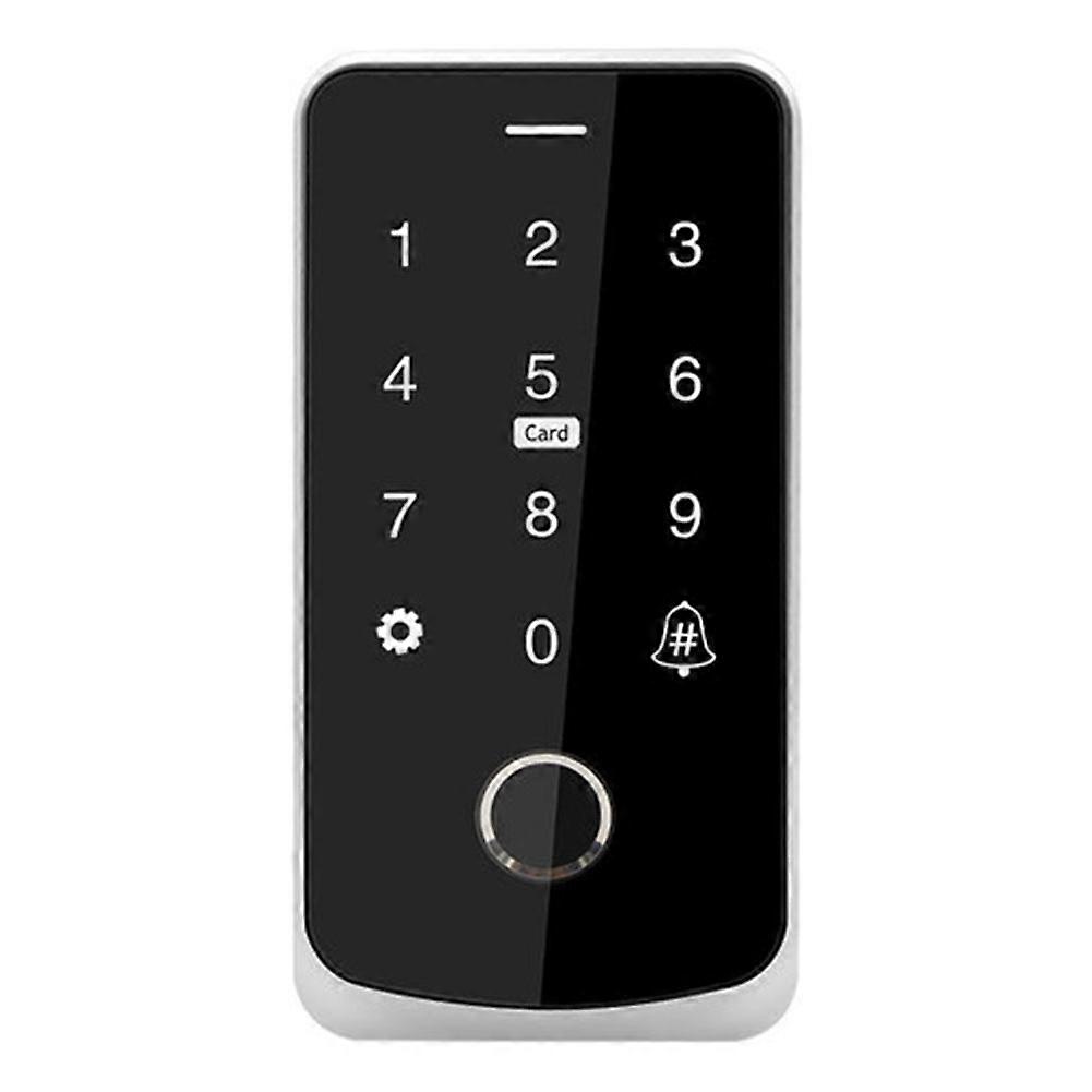 Tuya Tf9 – Tuya Silbernes Zutrittskontroll-tastenfeld, Bluetooth-fernbedienung, Rfid-ic M1, Fingerabdruckleser