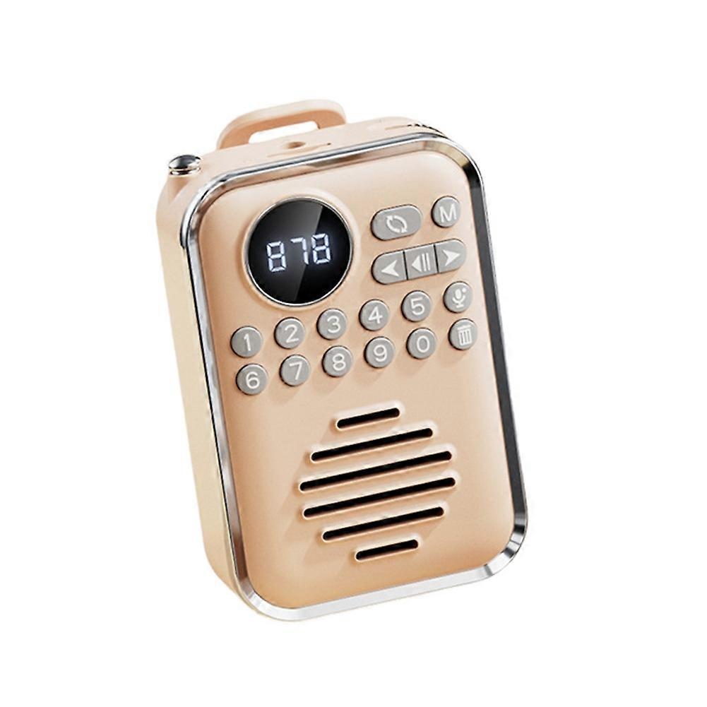 Mini-fm-radio, Kabelloser Bluetooth-lautsprecher, Tragbarer Player, Digitalradio, Wiederaufladbarer Empfänger, Kompatibel Mit Bluetooth, Usb-stick Und Tf-karte