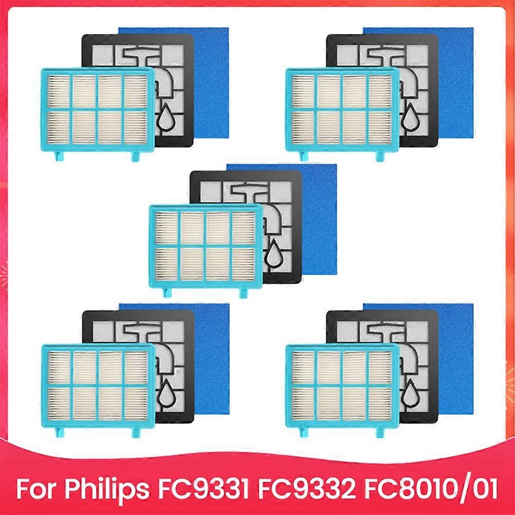 Packung Mit 15 Hepa-filtern Für Philips Staubsauger Fc9331, Fc9332 Und Fc8010 (ersatzteile)