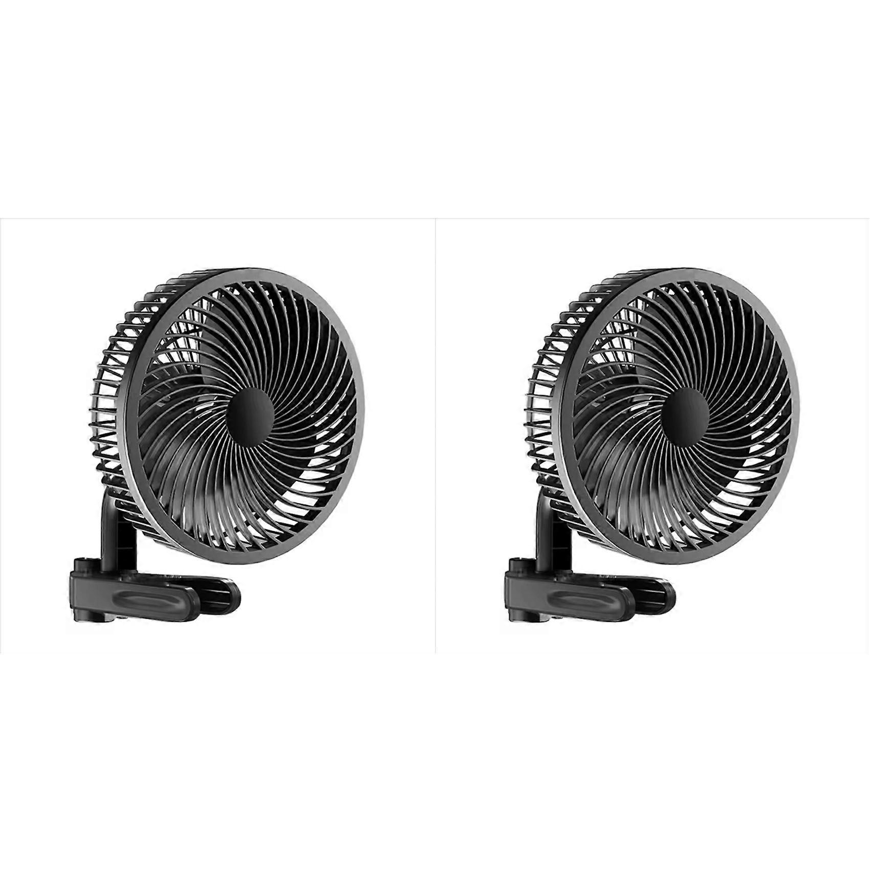 2 X 6-zoll-clip-on-growzeltventilator Mit Neu Gestaltetem, Langlebigem Ec-motor, 10 Dynamischen Lüftergeschwindigkeiten (eu)
