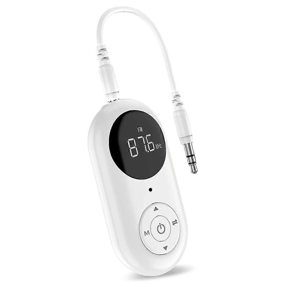 3-in-1 Bluetooth-audioadapter Mit Mikrofon, 3,5-mm-aux-eingang, Hi-fi-stereo-sound Und Led-anzeige Für Auto/pc