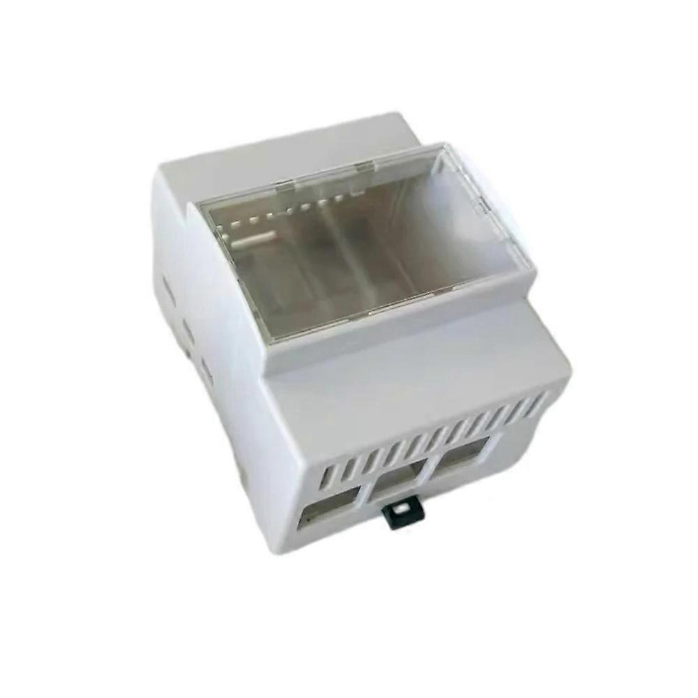 Gehäuse Für Raspberry Pi 5, Din-schiene, Abs-gehäuse, Großer Innenraum, Transparente Fenster Oben, Netzteil Für Rpi 5 Pi 5