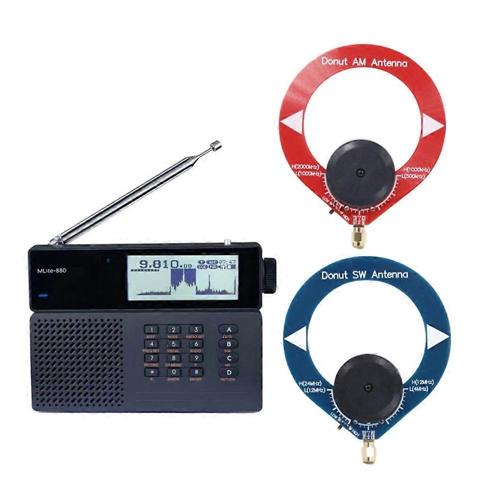 Mlite-880 Digitaler Sdr-empfänger Mit 2 Antennen, Dsp Ssb/am/fm Rds-radio, Tragbares Vollbandradio, Digitales Kurzwellenradio