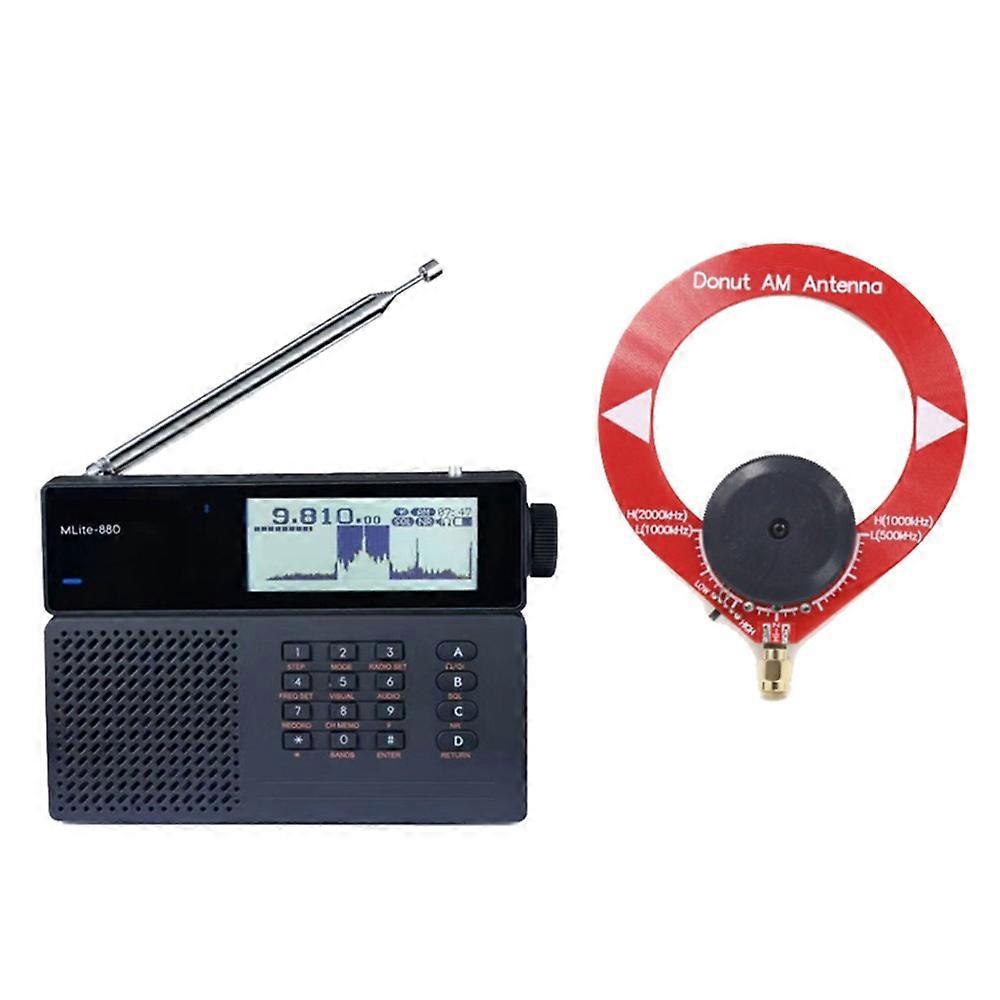 Mlite-880 Sdr-empfänger Mit Antenne, Tragbares Vollband-ssb/am/fm-rds-dsp-radio, Digitales Kurzwellenradio