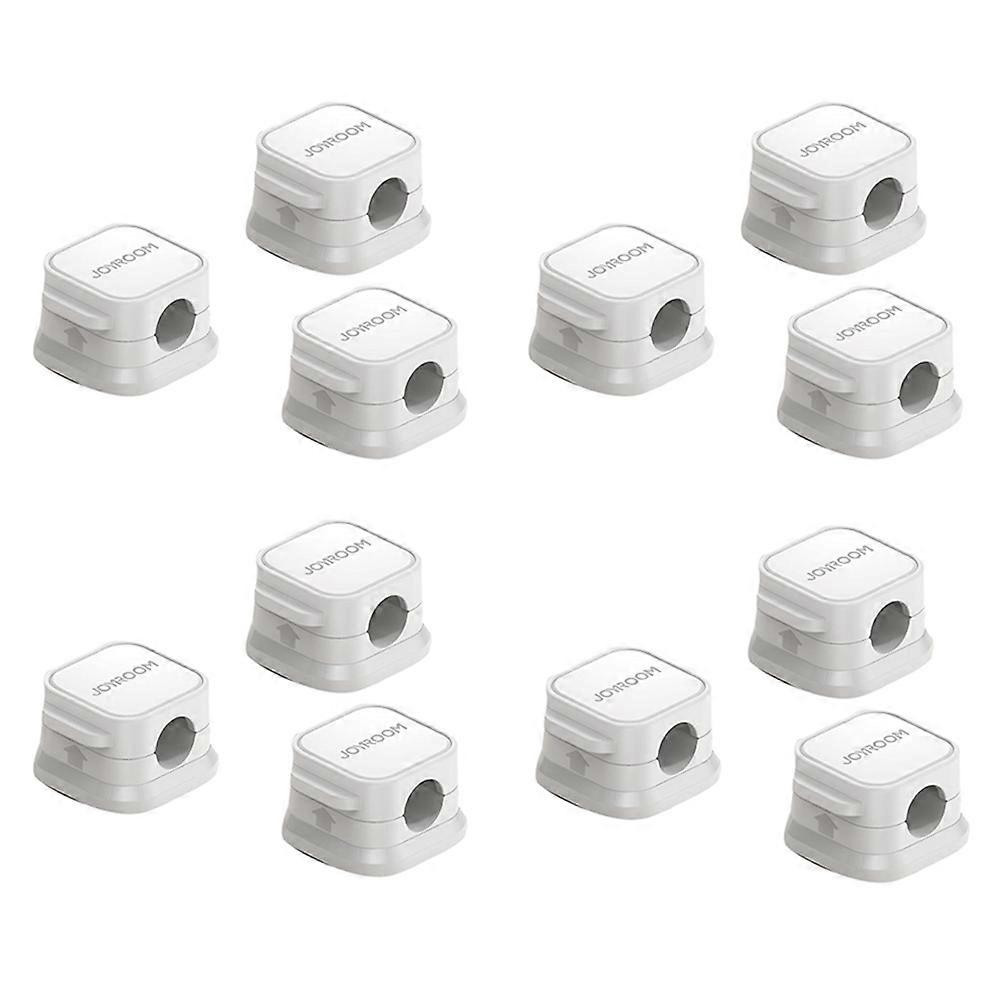 Set Mit 12 Magnetischen Kabelclips Von Joyroom, Kabelmanagement Fürs Büro, Selbstklebender Kabelorganizer Für Zuhause Und Büro