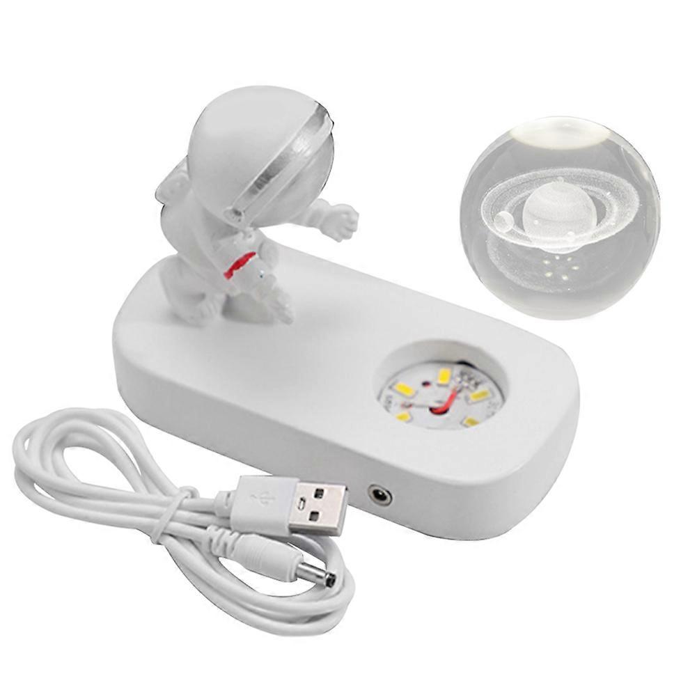 Nachtlicht, Kristallkugel-nachtlicht „sternenpfad Des Astronauten“, Usb-anschluss, Geschenkidee Für Feiertage Und Geburtstage, Kreative Dekoration