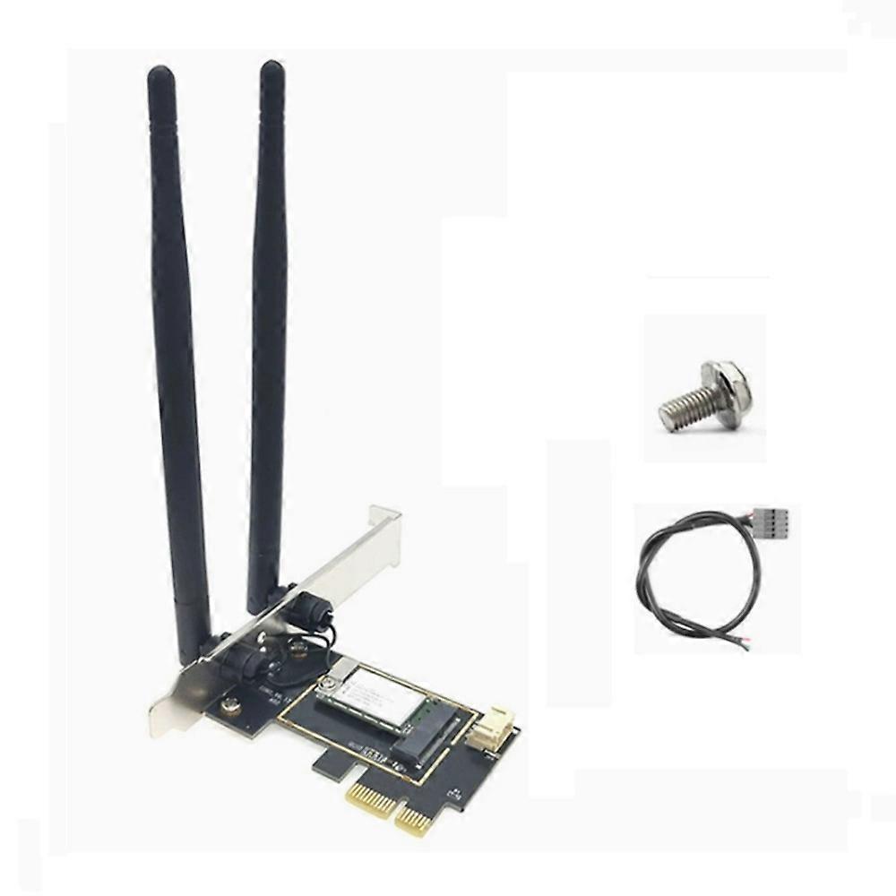 Ac600 Pci-e Wlan-netzwerkkarte, 600 Mbit/s Dualband 2,4 Ghz/5 Ghz Mit Bluetooth Für Windows 7, 8, 10 Und 11