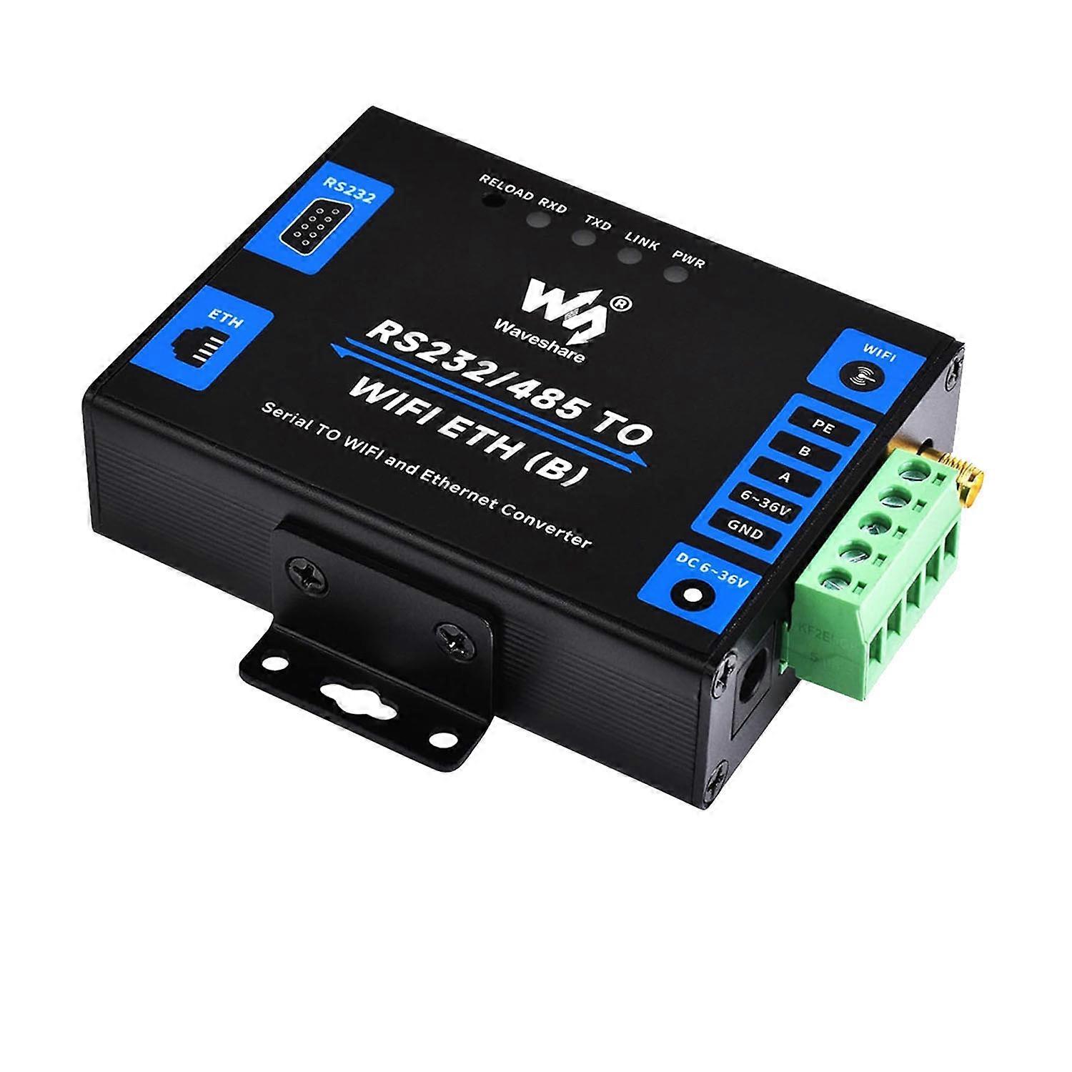 Waveshare Rs232/485 Industrieller Serieller Server-konverter Zu Wlan Und Ethernet, Mqtt-gateway, Serielle Schnittstelle