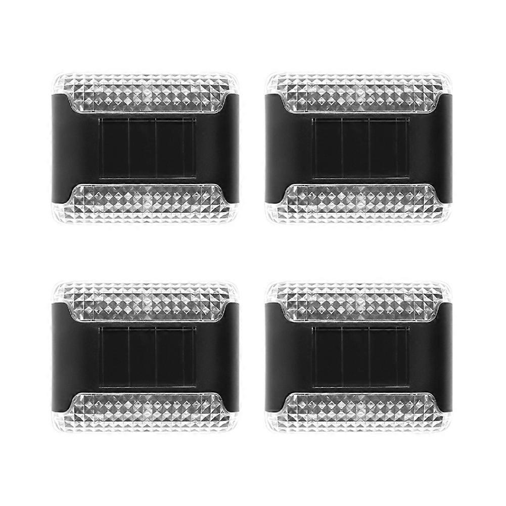 Set Mit 4 Wasserdichten Solar-wandleuchten Für Den Außenbereich, Vielseitig Einsetzbar, Für Hochwertige Ipx65-solarbeleuchtung Und Dekoration.