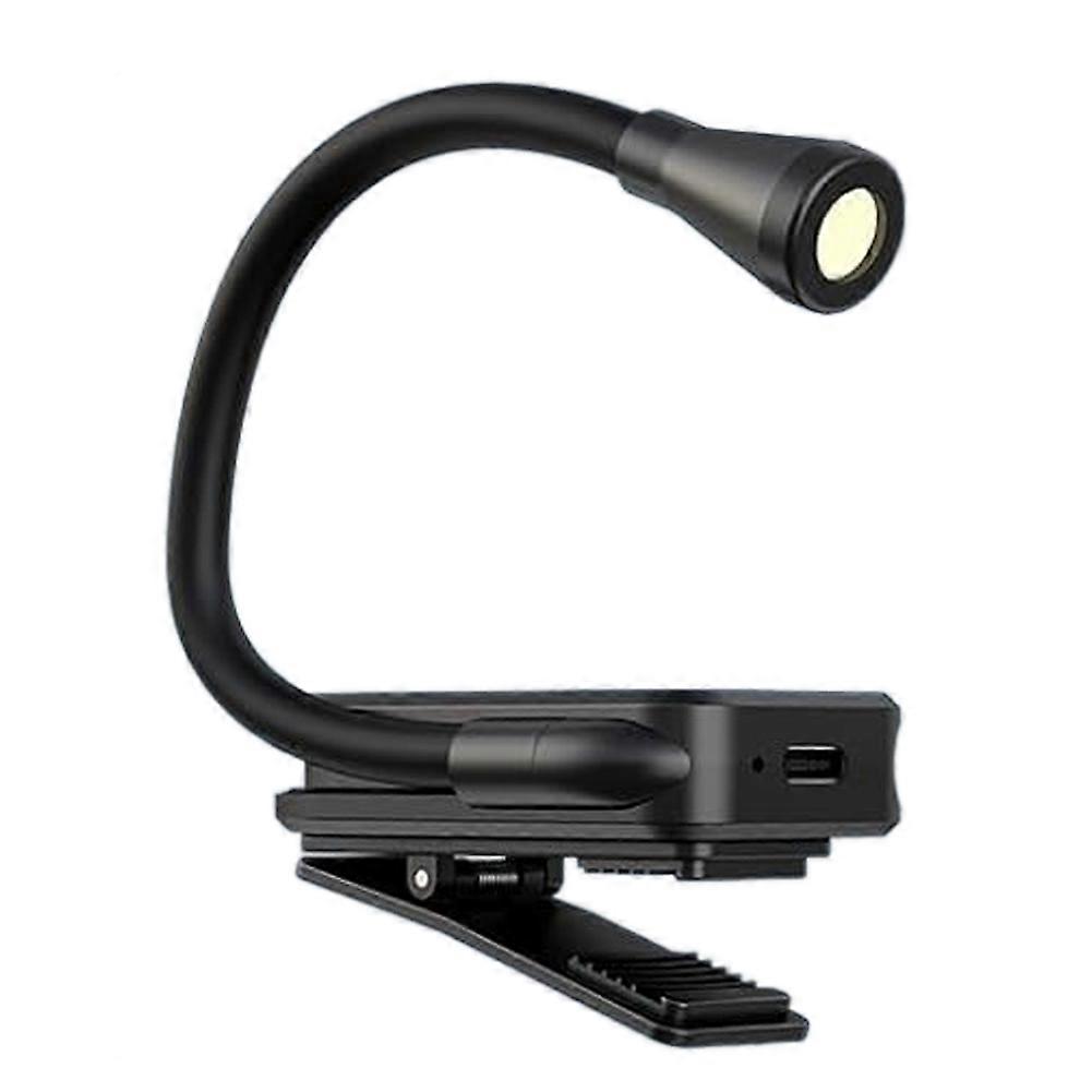 Ansteckbare Leselampe, 3 Farbtemperaturen, Stufenlos Einstellbare Lichtintensität, Ideal Zum Lesen Im Bett, Mit Um 360° Drehbarem Clip.