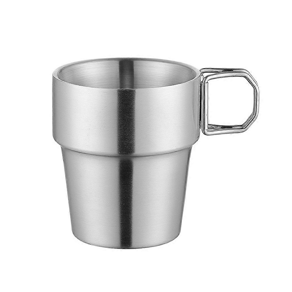 Stapelbarer Edelstahlbecher, Kaffeebecher, Isolierbecher, Bierkrug, Campingbecher Für Picknicks