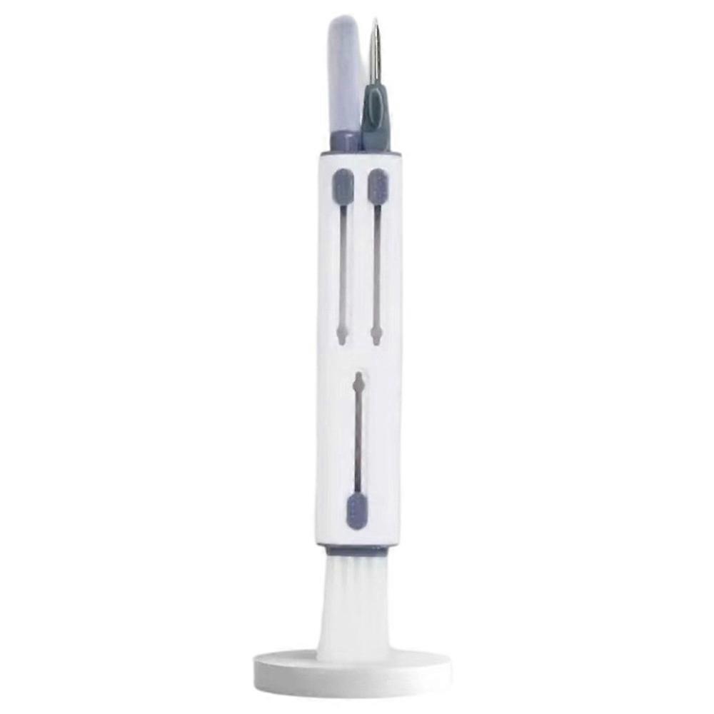 4-in-1 Reinigungsset: Reinigungsstift Mit Weicher Bürste, Beflocktem Schwamm Und Metallspitze Für Kopfhörer, Iphone Und Tastatur.