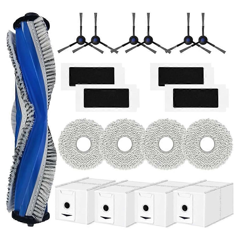Zubehör Für Die Ecovacs T30 Omni, T30 Pro Omni Und T30 Max Saugroboter: Hauptbürste, Reinigungstuch Und Staubbeutel.