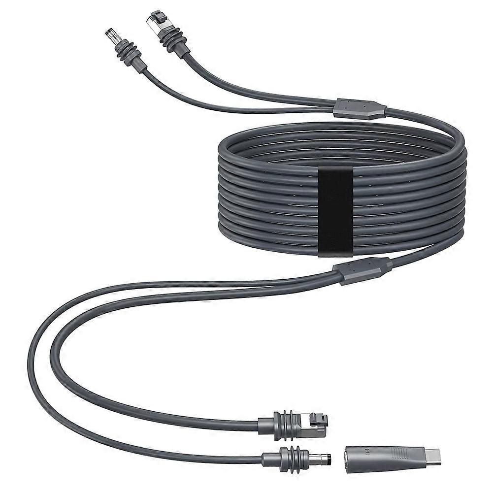 2er-pack Starlink 2-in-2 Mini-gigabit-ethernet-kabel Mit Usb-c-schnellladefunktion, 5 M Dc-zu-usb-c-datenkabel